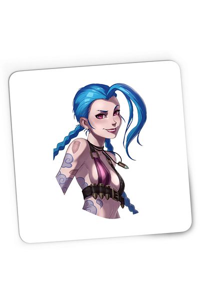 OEM Mousepad Gaming Jinx League of Legends Champion TikTok, 21x19 cm