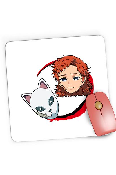 OEM Mousepad Gaming Demon Slayer Sabito Japan Girl, 21x19 cm
