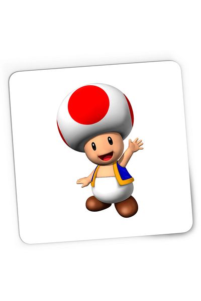 OEM Mousepad Gaming Super Mario Bros Mushroom Toad, 21x19 cm
