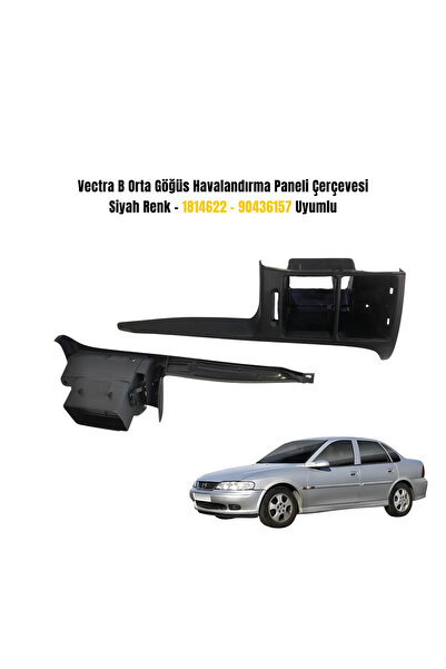 Muga Vectra B Orta Göğüs Havalandırma Paneli Çerçevesi – Siyah Renk – 1814622...