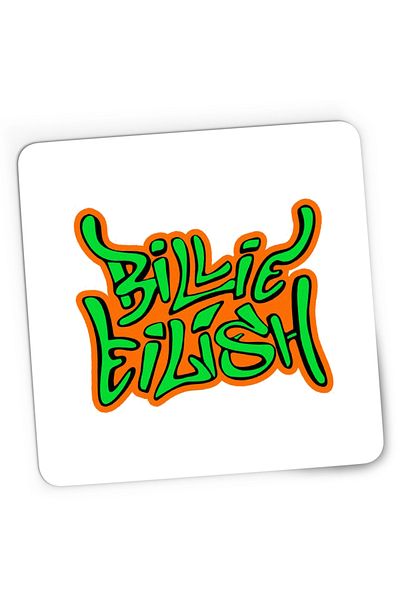 OEM Mousepad Gaming Billie Eilish Name Indie Pop, 21x19 cm