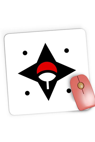 OEM Mousepad Gaming Naruto Logo Itachi Uchiha Symbol, 21x19 cm