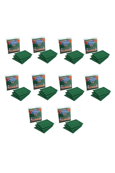 ARIX Splendelli Classic Scouring Pad (Pack of 10 x 3pcs) – Heavy-Duty Stainless Steel Scrubber