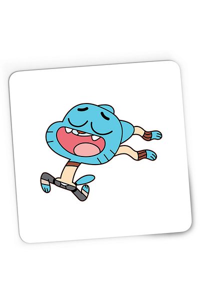 OEM Mousepad Gaming Gumball World Running Cartoon Minecraft, 21x19 cm