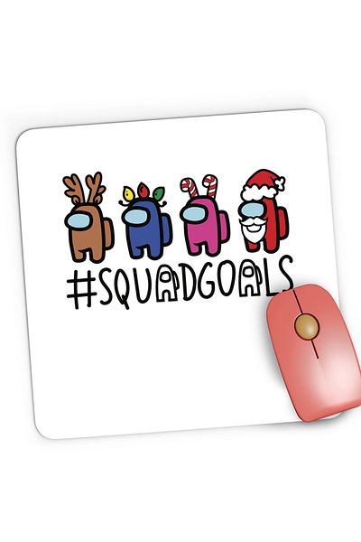 OEM Mousepad Gaming SquadGoals Christmas Among Us, 21x19 cm