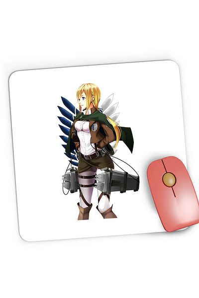 OEM Mousepad Gaming Attack on Titan Annie Leonhart AOT Anime, 21x19 cm