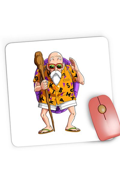 OEM Mousepad Gaming Dragon Ball Z Master Roshi Akira Toriyama Maestru, 21x19 cm