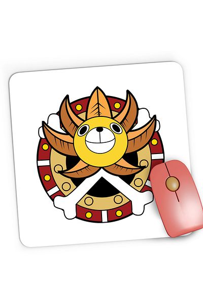 OEM Mousepad Gaming Thousand Sunny Brigandine One Piece Ship, 21x19 cm