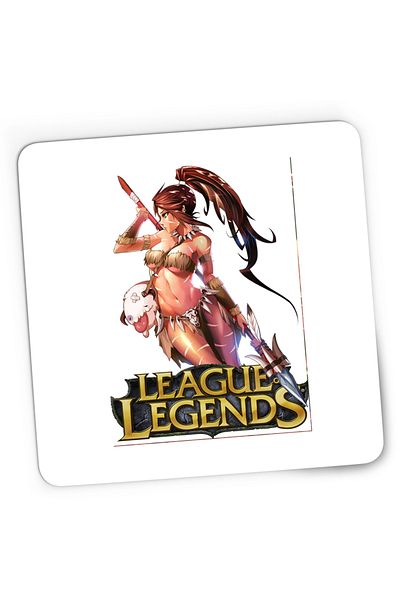 OEM Mousepad Gaming League of Legends LoL Nidalee Video Game, 21x19 cm