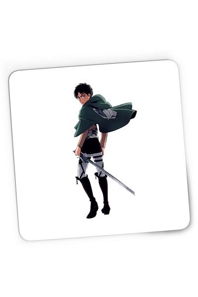 OEM Mousepad Gaming Attack on Titan Eren Yeager Anime AOT, 21x19 cm