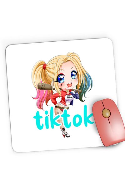 OEM Mousepad Gaming Joker Suicide Squad Tiktok Tik Tok Creator, 21x19 cm