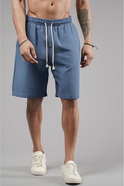 king brich Regular Fit Men's Muslin Shorts