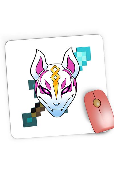 OEM Mousepad Gaming Drift Mask Fortnite Minecraft, 21x19 cm