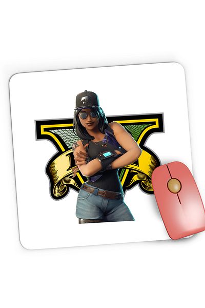 OEM Mousepad Gaming Fortnite Girl GTA, 21x19 cm
