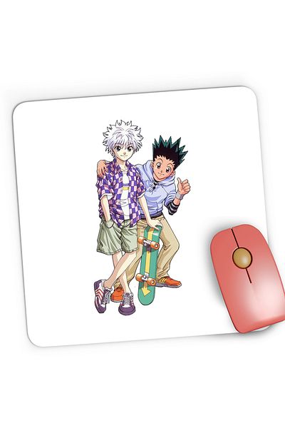 OEM Mousepad Gaming Hunter x Hunter Gon Freecss Killua Zoldyck Anime, 21x19 cm