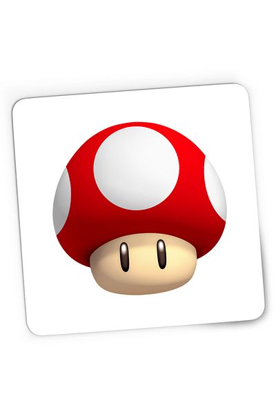 OEM Gaming Mousepad Super Mario Bros Mushroom Head Video Game, 21x19 cm