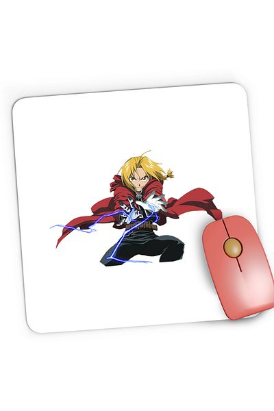 OEM Mousepad Gaming Fullmetal Alchemist Dieselpunk Anime Manga, 21x19 cm