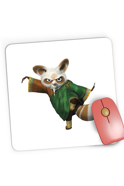OEM Mousepad Gaming Kung Fu Panda Master Shifu Sensei Martial Arts, 21x19 cm
