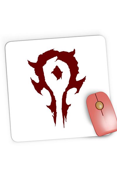 OEM Mousepad Gaming World of Warcraft Horde Orc WoW Azeroth, 21x19 cm