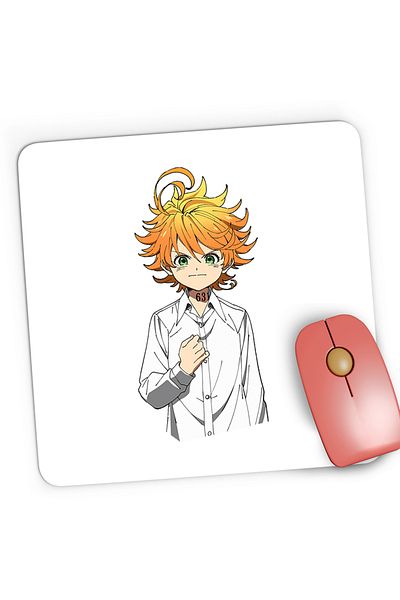 OEM Mousepad Gaming The Promised Neverland Emma 63194 Orfelinat Anime, 21x19 cm