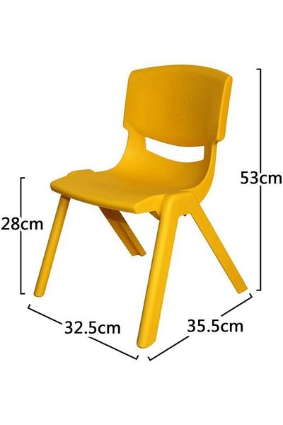 rexa Kids Plastic Chairs Lightweight, Durable & Comfortable Seating