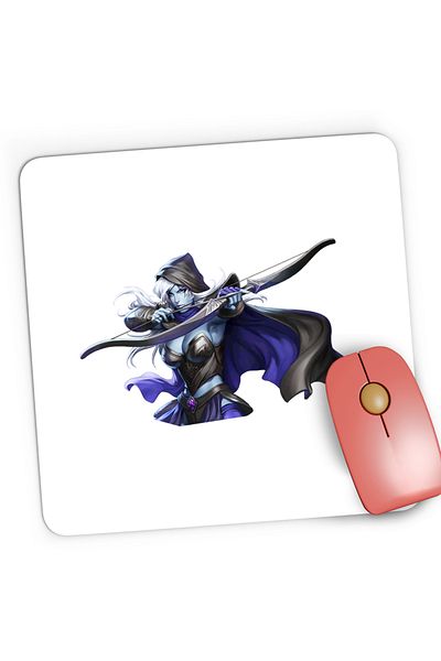 OEM Mousepad Gaming Dota 2 Traxex Drow Ranger Hero Dota2, 21x19 cm