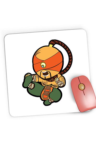 OEM Mousepad Gaming League of Legends Lee Sin LoL Shaolin Chibi, 21x19 cm