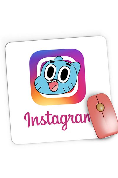OEM Mousepad Gaming Gumball Bebe Instagram Creator Insta Story, 21x19 cm