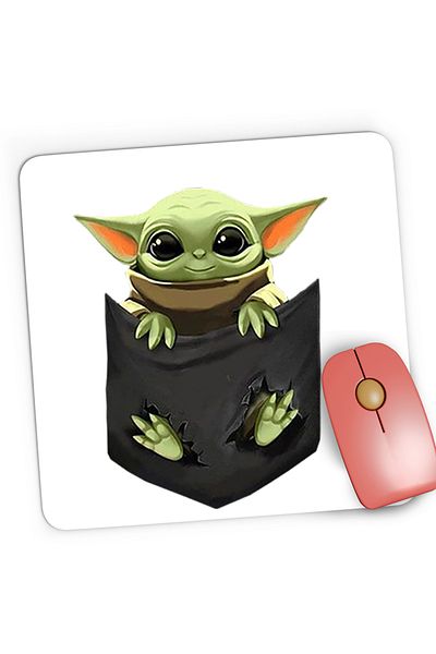 OEM Mousepad Gaming Baby Yoda Pocket, Star Wars, Mandalorian, 21x19 cm