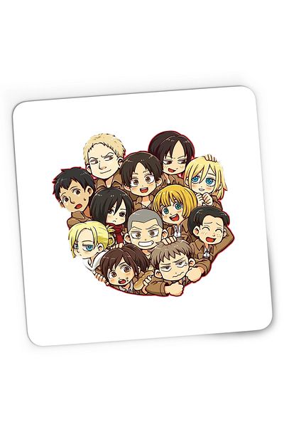 OEM Mousepad Gaming Attack on Titan Team Gang Anime Manga, 21x19 cm