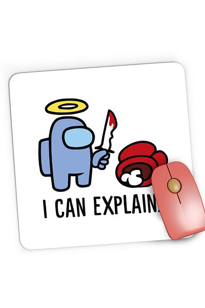 OEM Mousepad Gaming I can explain Among Us, 21x19 cm
