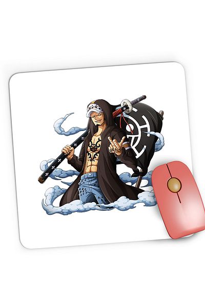 OEM Mousepad Gaming One Piece Trafalgar Surgeon of Death Anime, 21x19 cm