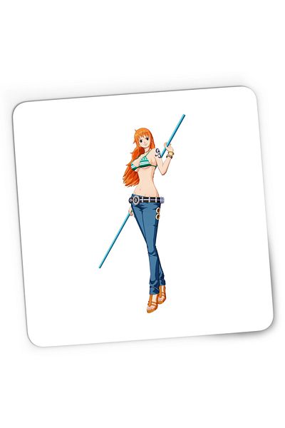 OEM Mousepad Gaming Bad Girl Anime One Piece Nami Pirat, 21x19 cm