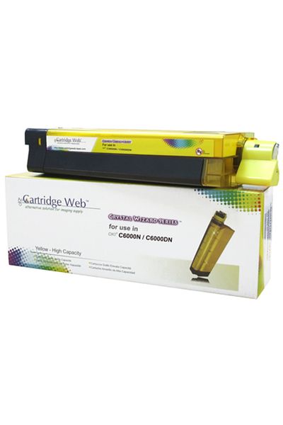 CARTRIDGE WEB Toner Cartridge Web Yellow OKI C8600/C8800 zamiennik 43487709