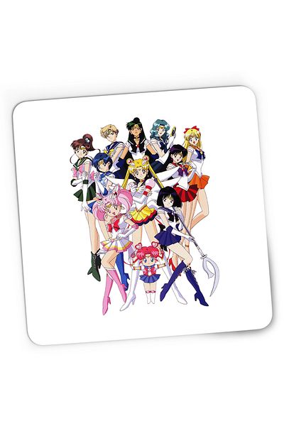 OEM Mousepad Gaming Sailor Moon All Team Crew Anime Manga, 21x19 cm