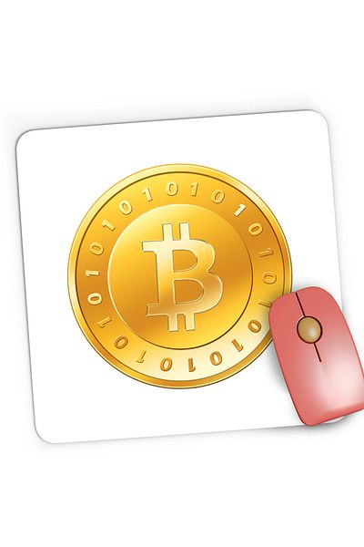 OEM Mousepad Gaming Bitcoins Crypto Blockchain, 21x19 cm
