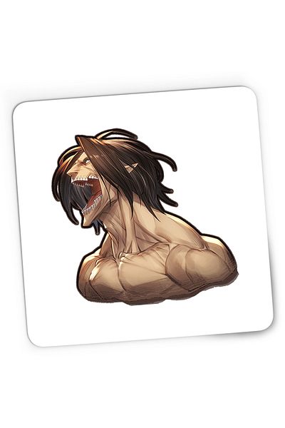 OEM Mousepad Gaming Attack on Titan AOT Eren Yeager Devil Anime, 21x19 cm