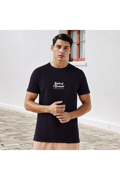 Iconic Slogan Print Pique T-shirt