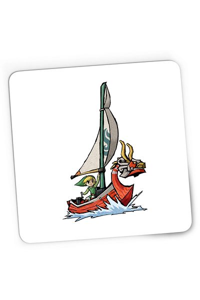 OEM Mousepad Gaming Legend of Zelda Corabie Link Vikings, 21x19 cm