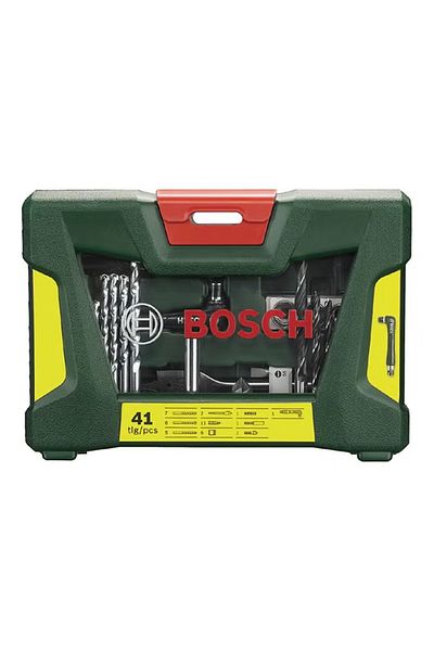 Bosch 41-Piece Drill Bits And Screwdriver Set Silver/Green/Black