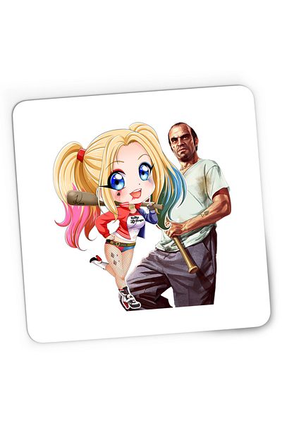 OEM Mousepad Gaming Joker Suicide Squad GTA Gang, 21x19 cm