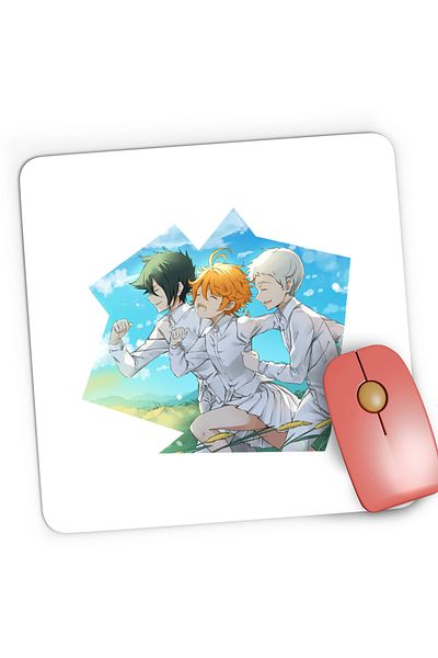 OEM Mousepad Gaming The Promised Neverland Libertate Evadare Anime, 21x19 cm