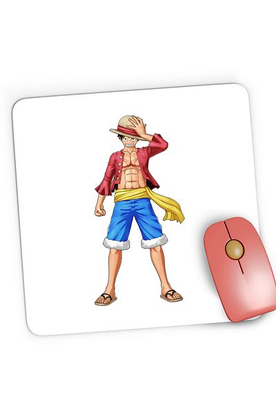 OEM Mousepad Gaming One Piece Monkey D Luffy Samurai Straw Hat, 21x19 cm