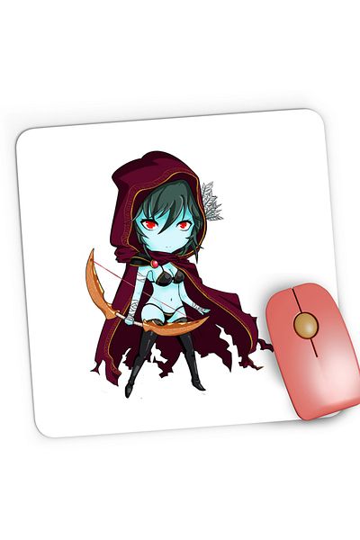 OEM Mousepad Gaming Dota 2 Traxex Ranged Agility Hero Dota2, 21x19 cm