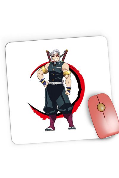 OEM Demon Slayer Tengen Arte Martial Anime Gaming Mousepad, 21x19 cm