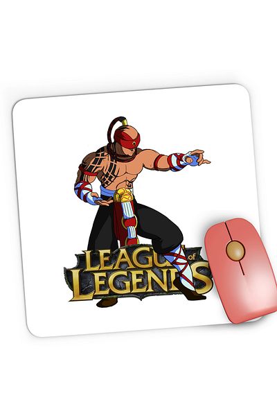 OEM Mousepad Gaming Lee Sin League of Legends LoL Muay Thai, 21x19 cm