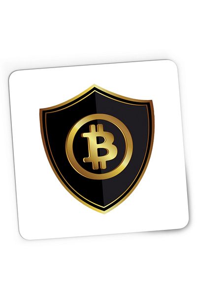 OEM Mousepad Gaming Bitcoin Shield Blockchain, 21x19 cm