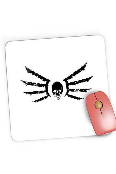 OEM Mousepad Gaming Quake Monster Wars Rage Skull Wings, 21x19 cm