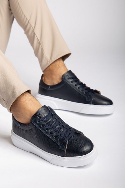 maximoda Genuine Leather, Thick High Sole, Stitched, Inner Outer Leather Men's Shoes