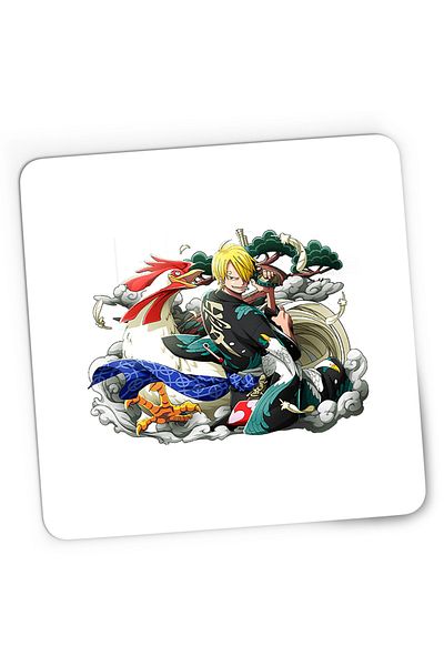 OEM Vinsmoke Sanji One Piece Samurai Kimono Anime Gaming Mousepad, 21x19 cm
